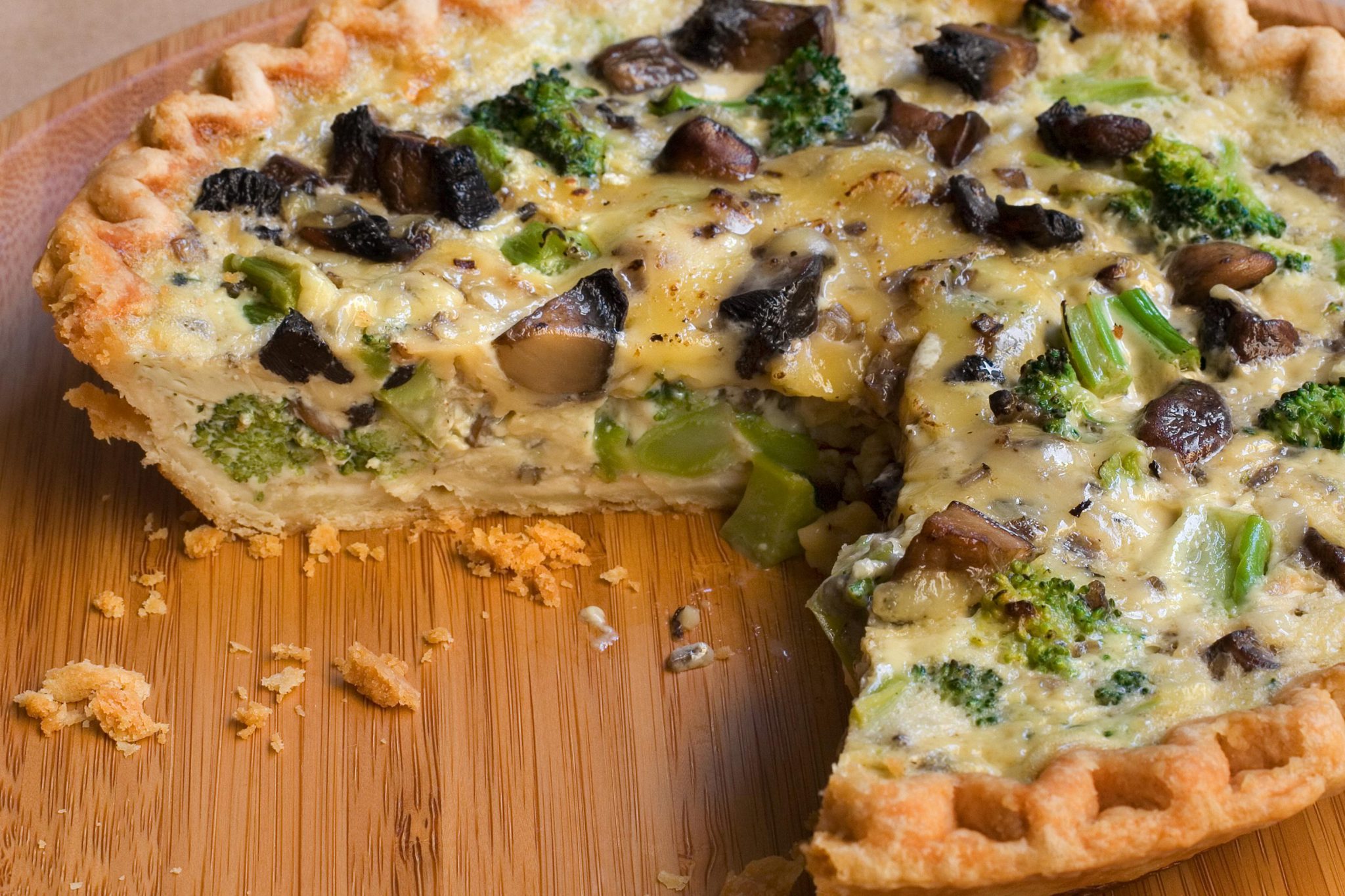 Broccoli Mushroom Quiche | Bishop&amp;#39;s Orchards